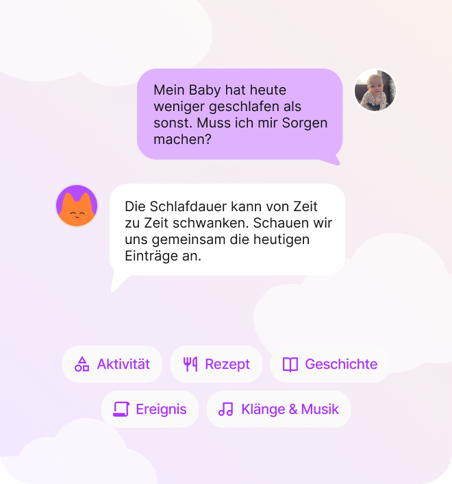 Chat-Ansicht des KI-Assistenten in der Yuppo-App