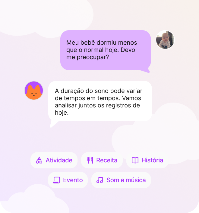 Tela de conversa com o assistente de IA no app Yuppo